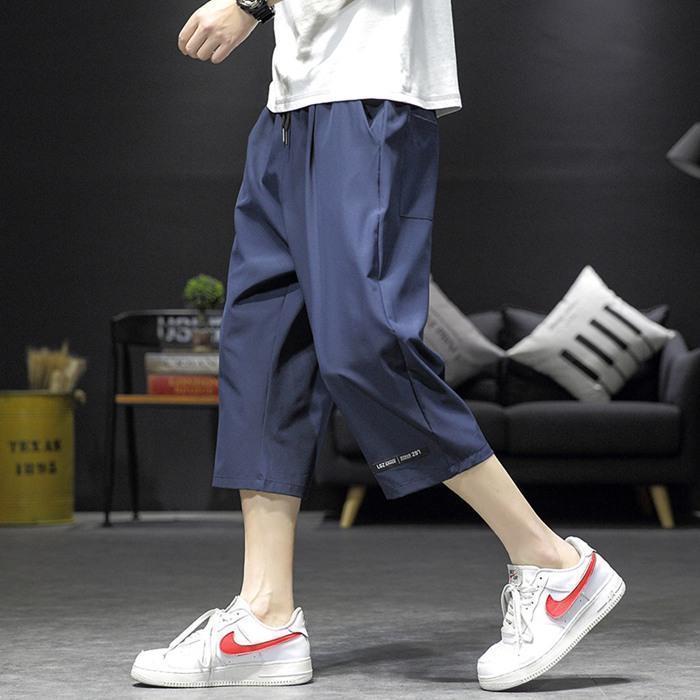 クロップドパンツ メンズ 接触冷感パンツ 冷感パンツ 七分丈 夏 ひんやり ハーフパンツ ひざ下 ワークパンツ 作業着 通学 | ブランド登録なし | 04
