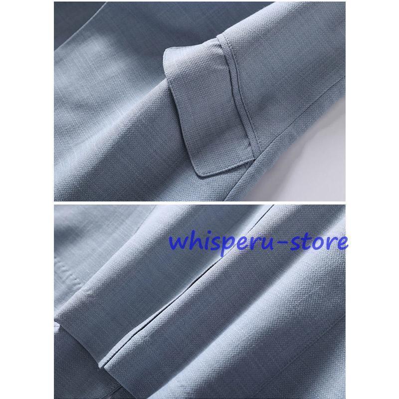サマージャケット レディース テーラードジャケット スーツ 七分袖 薄手 着痩せ カジュアル 上着 アウター 通勤 オフィス OL ママ 夏 無地 | ブランド登録なし | 13