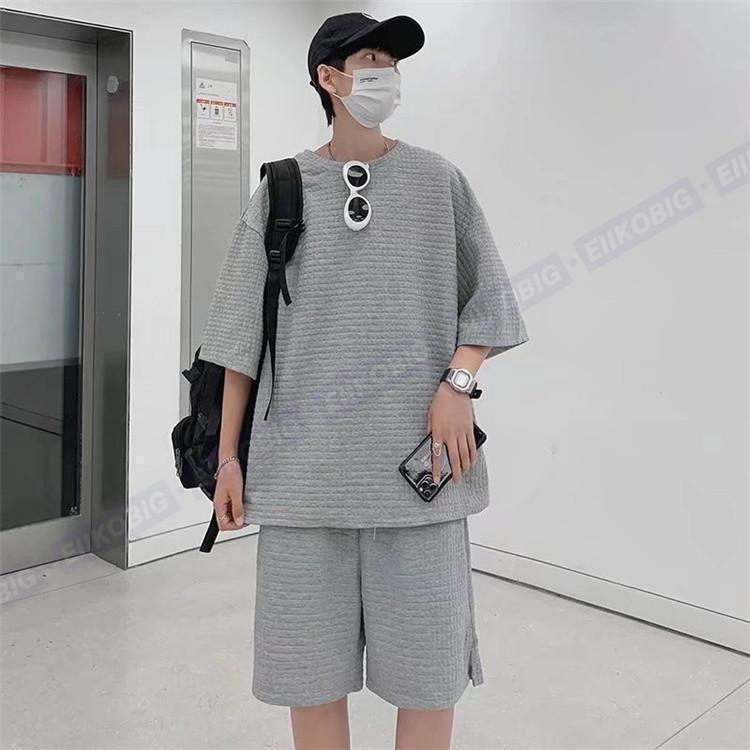 セットアップ メンズ 半袖 夏 上下セット Tシャツ ハーフパンツ ショートパンツ ジャージ 半袖 ルームウェア 部屋着 ゆったり 夏服 |  | 04