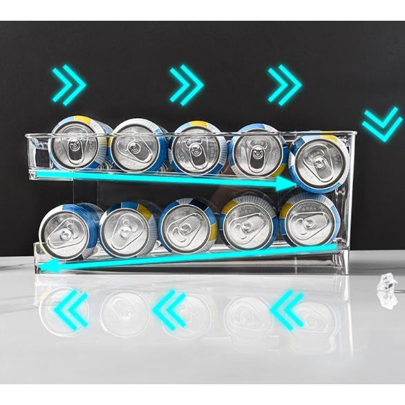 缶収納ラック 缶ストッカー 飲料収納ラックビール収納缶ビールホルダー キッチン収納 冷蔵庫収納ラック | ブランド登録なし | 01