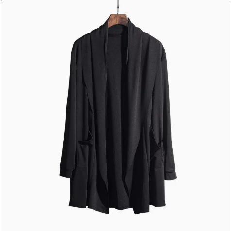 サマーカーディガン メンズ ジャケット カジュアル シンプル 無地 春夏ライトアウター 長袖 コート スリム 夏 涼しい | ブランド登録なし | 02