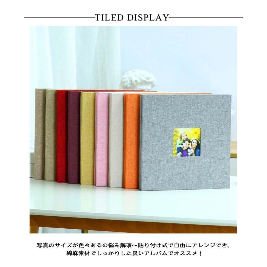 台紙 アルバム 27×28CM 大容量 フォトアルバム 粘着式 貼るタイプ ファイル 15色 15色 L/KG/2L/A4写真収納 20枚40ページ | ブランド登録なし | 10