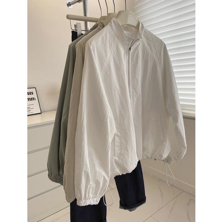 サマージャケット レディース アウター 薄手 春 夏 ブルゾン ショート シンプル 紫外線対策 無地 涼しい きれいめ UVカット カーディガン 夏用 |  | 01