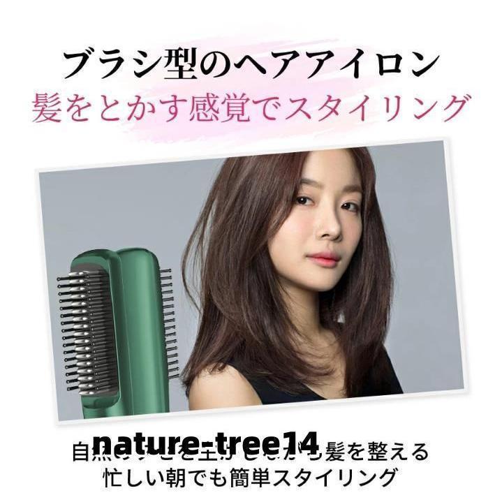 美髪器 コームアイロン ヘアアイロン コードレス ヘアアイロン ストレート ヒートブラシ サロンムーン プレート プロ仕様 ストレートアイロン | ブランド登録なし | 01