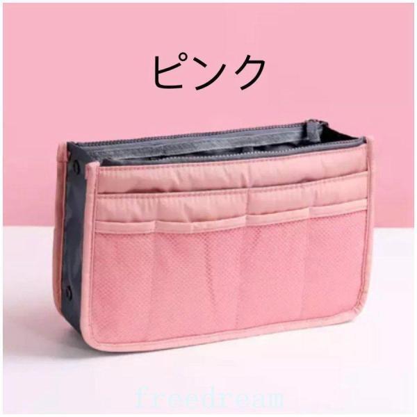 撥水薄型軽量ファスナー付きメッシュバッグインバッグナイロン男女兼用レディースメンズインナーバッグシンプル無印無地大きめ大容量 | ブランド登録なし | 10