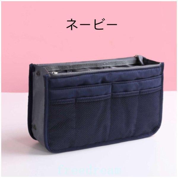 撥水薄型軽量ファスナー付きメッシュバッグインバッグナイロン男女兼用レディースメンズインナーバッグシンプル無印無地大きめ大容量 | ブランド登録なし | 12
