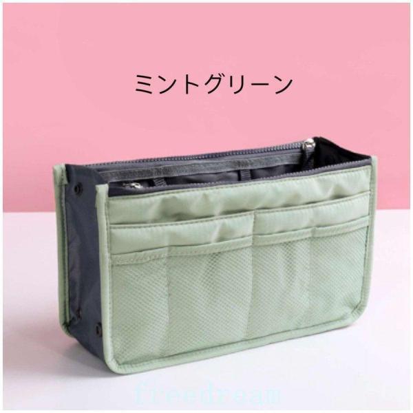 撥水薄型軽量ファスナー付きメッシュバッグインバッグナイロン男女兼用レディースメンズインナーバッグシンプル無印無地大きめ大容量 | ブランド登録なし | 15