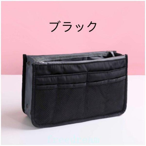 撥水薄型軽量ファスナー付きメッシュバッグインバッグナイロン男女兼用レディースメンズインナーバッグシンプル無印無地大きめ大容量 | ブランド登録なし | 05