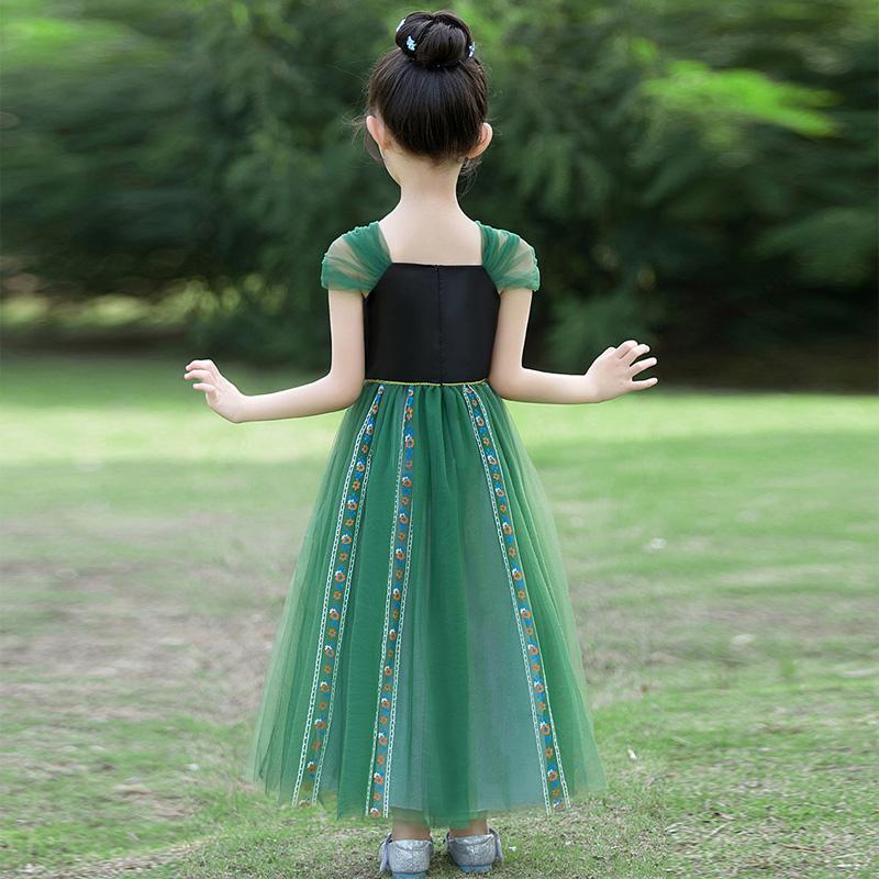 ハロウィン 衣装 子どもドレス 女の子 キッズ プリンセスドレス 仮装 アナ ドレス アナ雪 プリンセス コスチューム お姫様なりきり ワンピース | ブランド登録なし | 07