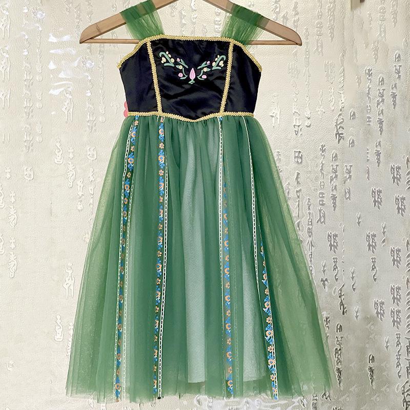 ハロウィン 衣装 子どもドレス 女の子 キッズ プリンセスドレス 仮装 アナ ドレス アナ雪 プリンセス コスチューム お姫様なりきり ワンピース | ブランド登録なし | 09