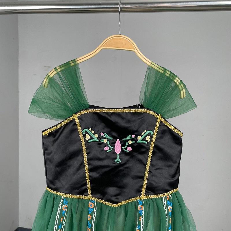 ハロウィン 衣装 子どもドレス 女の子 キッズ プリンセスドレス 仮装 アナ ドレス アナ雪 プリンセス コスチューム お姫様なりきり ワンピース | ブランド登録なし | 10