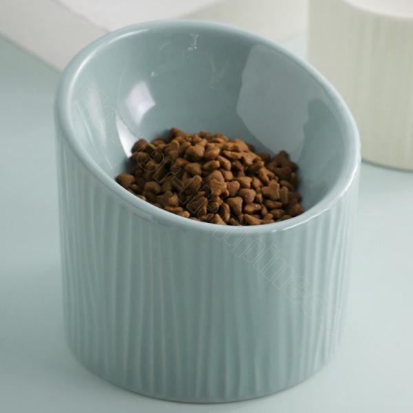 傾斜がある 15度 脚付 ペット ボウル 犬 猫食器 陶器 ウォーター ボウル 犬猫用餌入れ水入れ水飲みボウル ペット皿滑り止め 安定感 手入れ簡単 | ブランド登録なし | 04