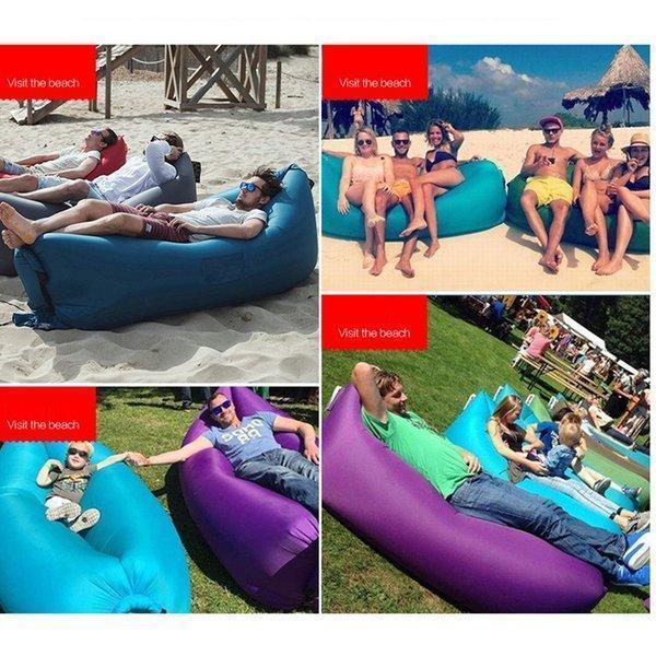 エアーベッド エアソファー 空気入れ不要 どこでも使える BIG 折りたたみ エアーソファ 収納ポーチ付 ポータブル式 アウトドア寝具 | ブランド登録なし | 07