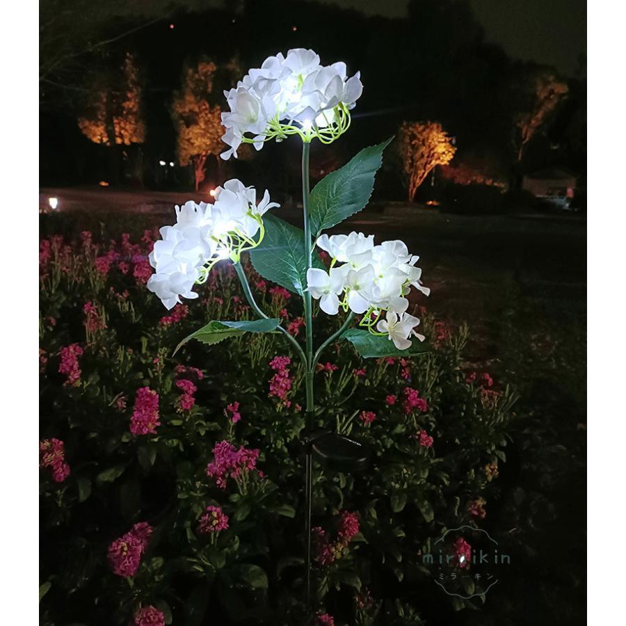 アジサイ ガーデンライト ソーラー あじさい 紫陽花 イルミネーション 光る 庭 花壇 ガーデニング 屋外 LEDライト 簡単 コンセント | ブランド登録なし | 14