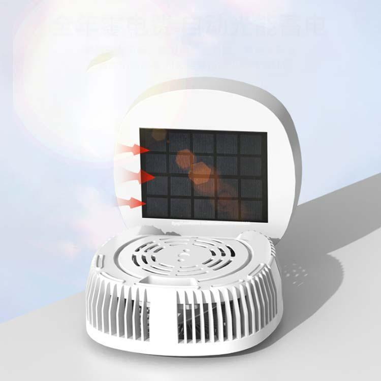 ソーラーパワーファン 太陽光充電 サーキュレーター 扇風機 アウトドア ソーラー コードレス ファン 扇風機 ソーラー キャンプ扇風機 卓上 小型 扇 | ブランド登録なし | 03