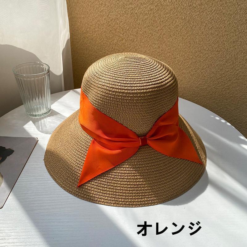 麦わら帽子 レディース むぎわら帽子 つば広 ビーチ 蝶結び 旅行用 UVカット 紫外線カット 折りたたみ可能 小顔効果夏季 夏用 旅行 | ブランド登録なし | 16