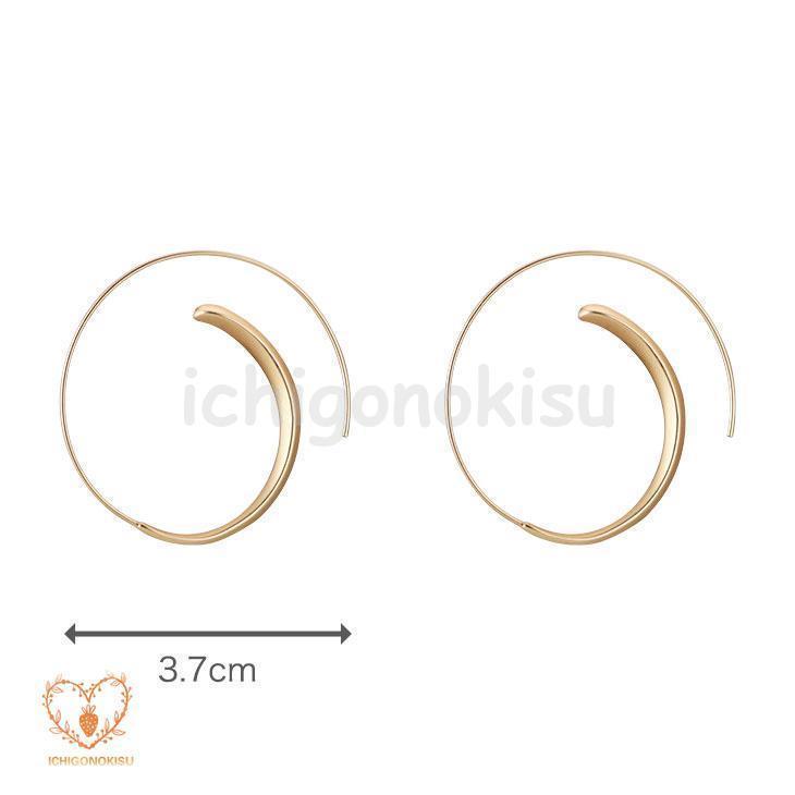 フープ フック ピアス アクセサリー ジュエリー ゴールド 耳 イヤリング 両耳 プレゼント ギフト 可愛い おしゃれ | ブランド登録なし | 01