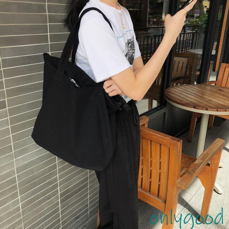 ファスナー ポケット付き バッグ レディース メンズ マザーバッグ トート トートバッグ ファスナー付き ショルダー チャック 大きめ 大容量 a4 | ブランド登録なし | 02