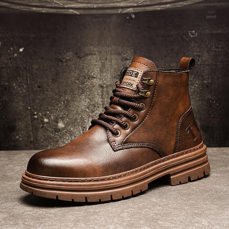 メンズ 靴 スノーブーツ ショートブーツ サイドゴアブーツ シューズ シンプル ワークブーツ スウェード 防水防滑シンプル | ブランド登録なし | 04