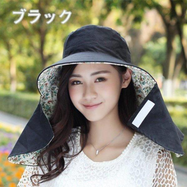 帽子 ハット サンバイザー 日除け日 焼け防止 UVカット レディース 夏 かわいい コットン リバーシブル 自転車 ガーデニング 庭仕事 | ブランド登録なし | 08