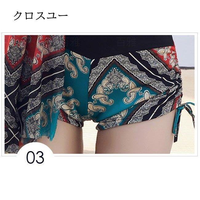タンキニ レディース ビキニ 水着 ３点セット スイムウェア エスニック柄 パレオ 水泳服 ワイヤー無し ホルターネック ビーチウェア | ブランド登録なし | 10