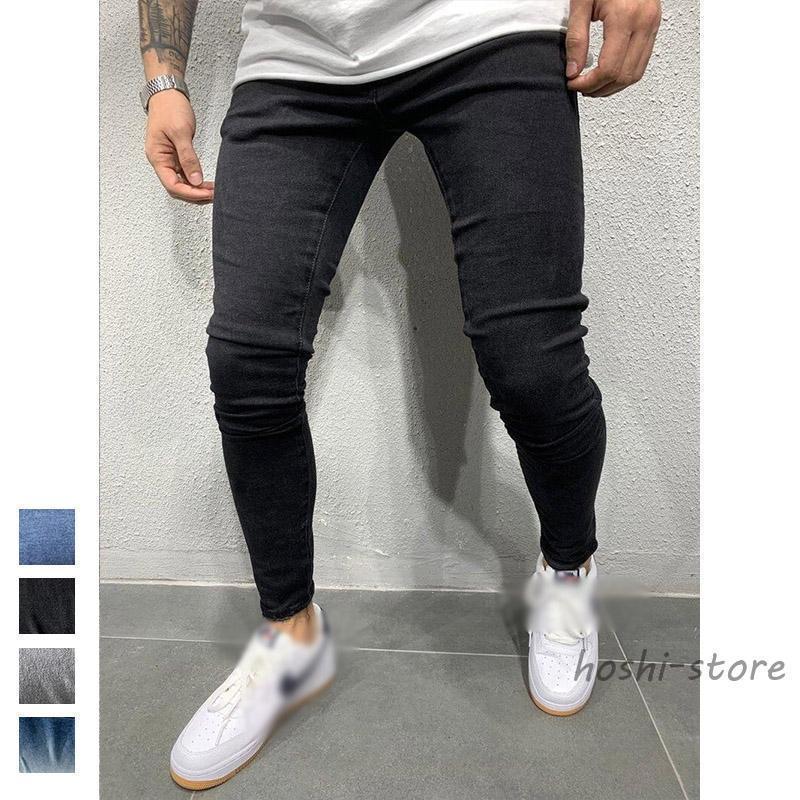 デニムパンツ メンズ スキニーパンツ スキニーデニム ストレッチ ジーンズ ジーパン 細身 スリム 夏 秋 アメカジ | ブランド登録なし | 03
