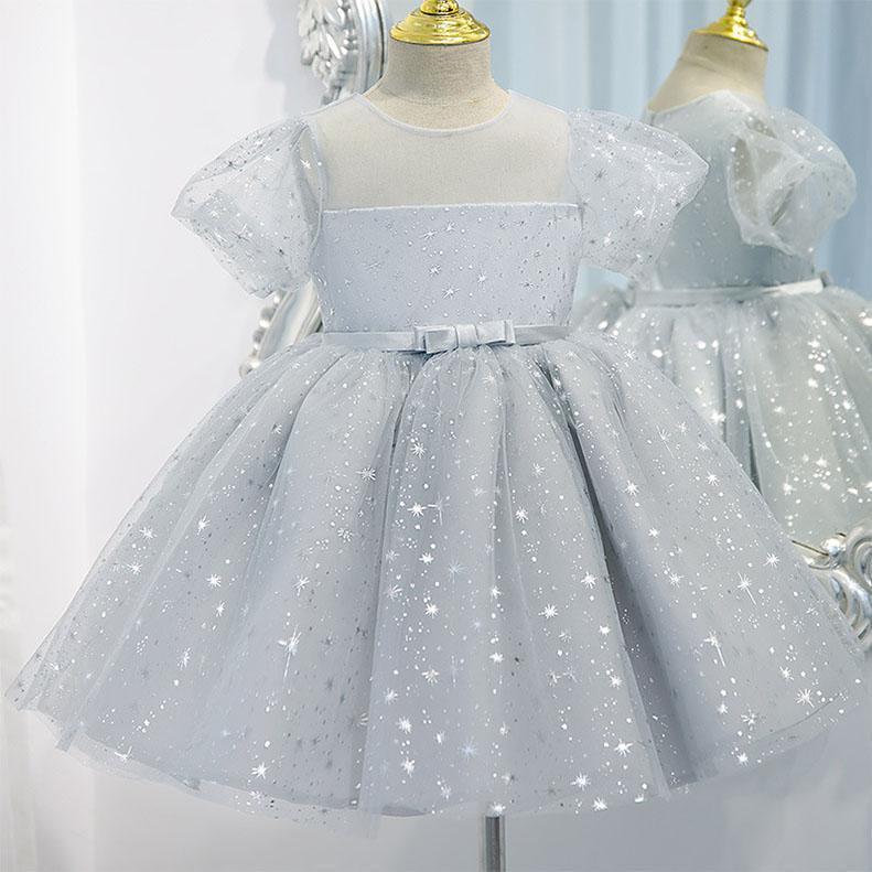 子供ワンピース キッズ膝丈半袖ドレス 女の子ワンピース キッズグッズ フォーマルドレス 二次会 花嫁 結婚式 七五三発表会ドレス | ブランド登録なし | 03