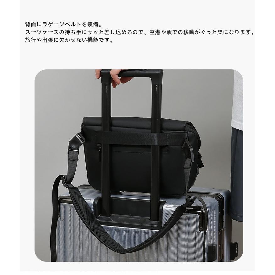 ショルダーバッグ メンズ レディース 防水 ボディバッグ 大容量 多機能 ポケット 旅行 カバン 自転車 父の日 出張 かっこいい カジュアル 軽量 | ブランド登録なし | 09