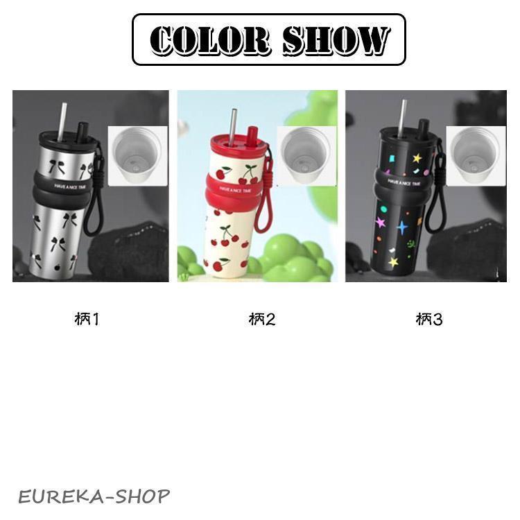 710ml タンブラー セラミック 二重構造 真空 セラミックタンブラー 蓋付き ストロー付き 炭酸 保冷 耐熱 保温 携帯 持ち運び コーヒーカ | ブランド登録なし | 06