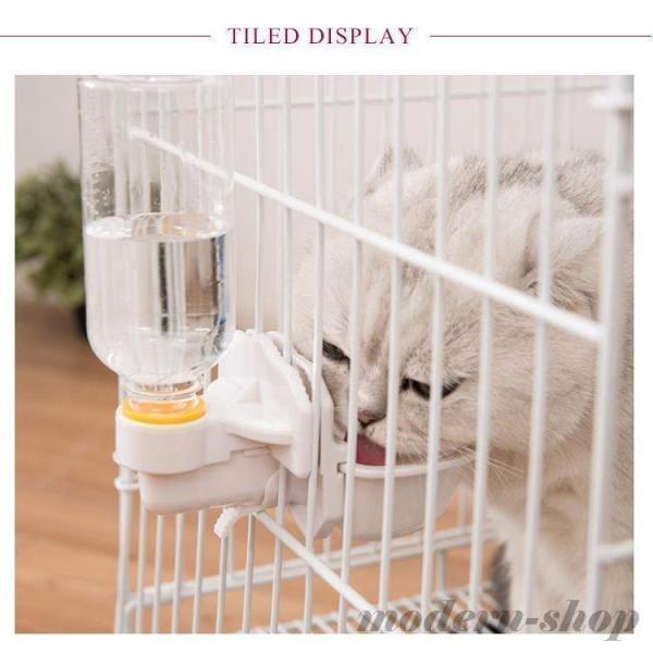 給水器 給水ボトル ペット用 犬 猫 ケージ 取り付け 大容量 自動給水器 お皿 ドリンクボウル キャリーケース 水飲み 小動物 固定 ワンちゃん | ブランド登録なし | 02