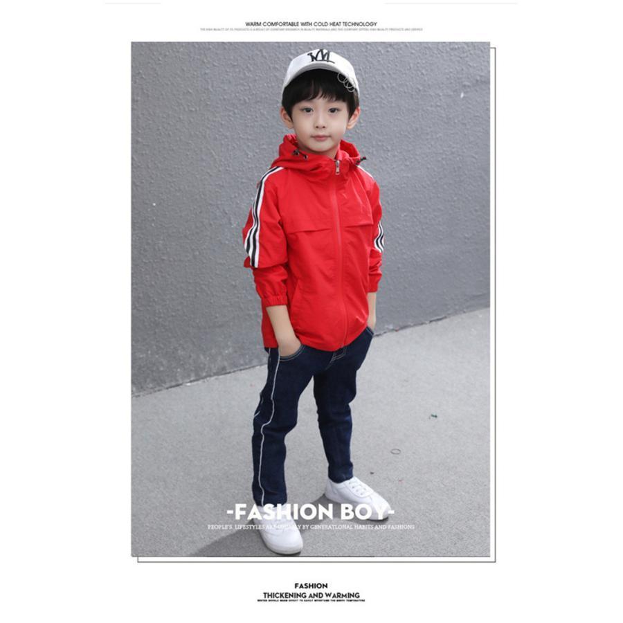 キッズコート　キッズジャケット　コート　ジャンパー　男の子フード付き 子供服　ジュニア　アウター　ジャケット　カジュアル　90 100 110 120 | ブランド登録なし | 04