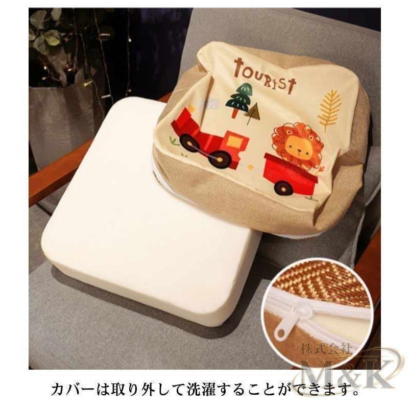 お食事クッション 高さ調整 クッション 10cm 5cm 高さ調整クッション チェア ベルト付き 高さ調節 座布団 椅子 子供用 | ブランド登録なし | 12