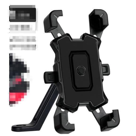スマホホルダー オートバイ バイク用スクーター 原付 ハンドル装着 ミラー 360度回転 角度調整可能 便利 ナビ 固定 マウント スタン | ブランド登録なし | 01