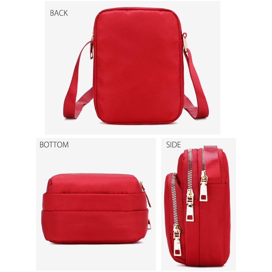 スマホポシェット 縦型 ポシェット レディース 軽量 ナイロン 防水 スマホポーチ ミニショルダー 柔らかい バッグ 調整可 スマホポーチ | ブランド登録なし | 05