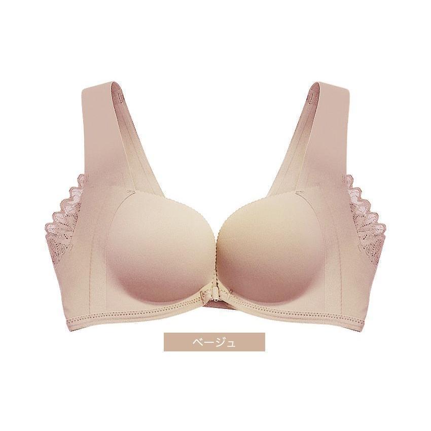 フロントホックブラ ブラジャー フロントホック ノンワイヤー シームレス大きいサイズ ノンワイヤーブラ Tシャツブラ [mask]] | ブランド登録なし | 10