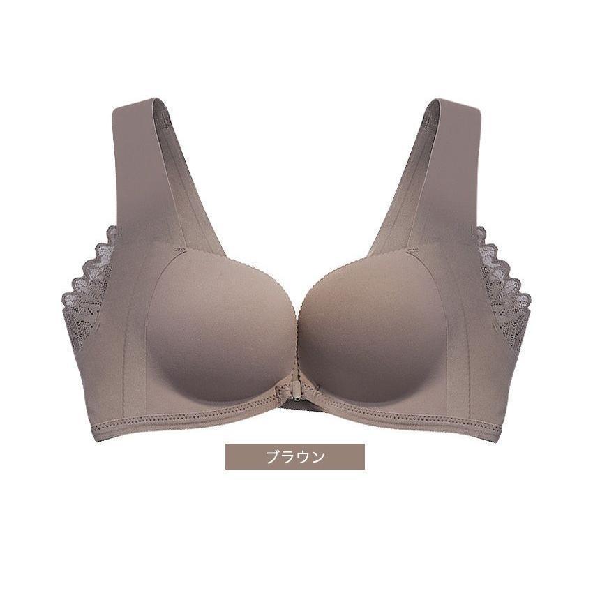 フロントホックブラ ブラジャー フロントホック ノンワイヤー シームレス大きいサイズ ノンワイヤーブラ Tシャツブラ [mask]] | ブランド登録なし | 11