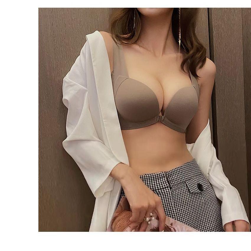 フロントホックブラ ブラジャー フロントホック ノンワイヤー シームレス大きいサイズ ノンワイヤーブラ Tシャツブラ [mask]] | ブランド登録なし | 14