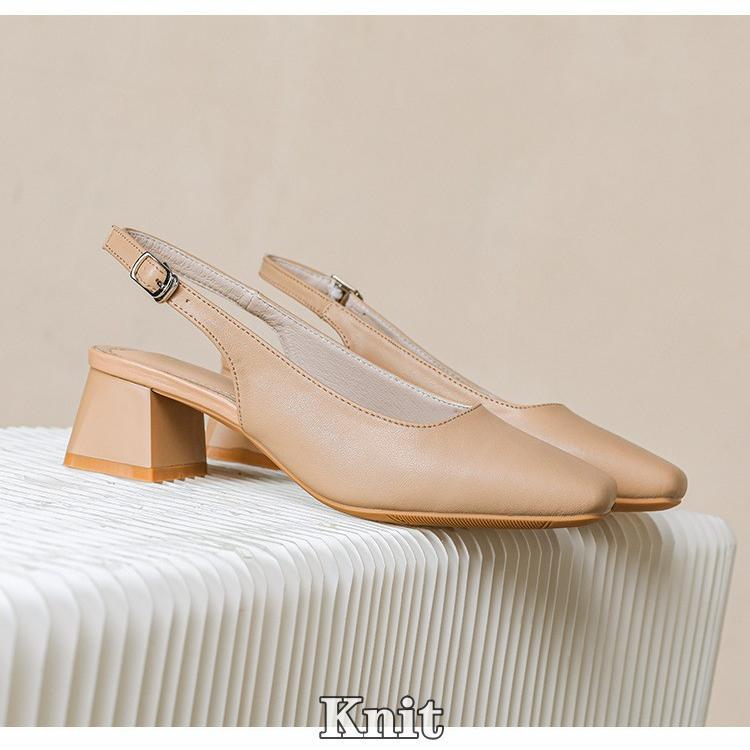 バックストラップ パンプス 痛くない 太ヒール ローヒール4.5cm ストラップ エナメル スクエアトゥ オフィスシューズ チャンキーヒール | ブランド登録なし | 14