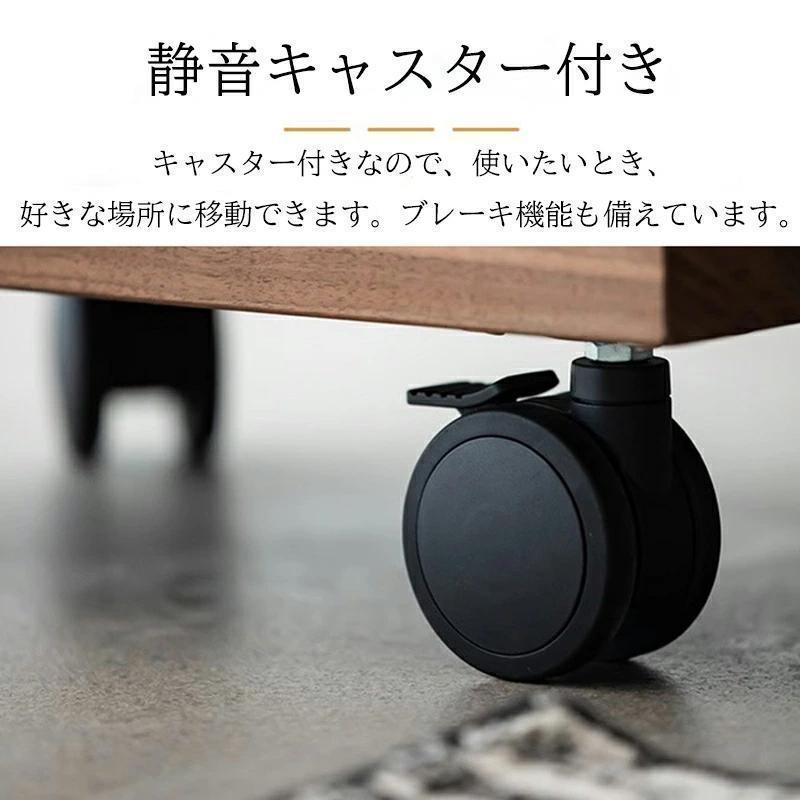 サイドテーブル 昇降式 パソコンデスク 高さ45~80cm キャスター付き 無段階高さ調節 オフィスデスク 移動式テーブル ベッドテーブル PCデスク | ブランド登録なし | 10