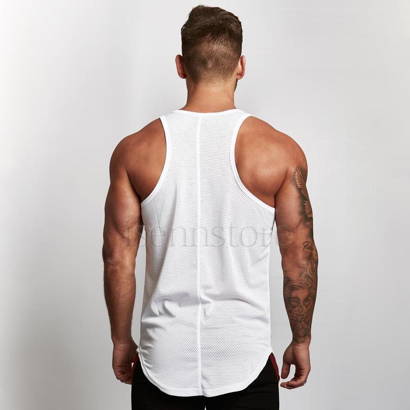 無地 Tシャツ メンズ トップス ノースリーブ タンクトップ 薄手 スポーツウェア レーニングウェア フィットネス ジムウェア ランニング 運動 | ブランド登録なし | 13