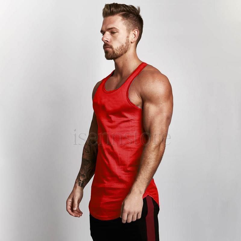無地 Tシャツ メンズ トップス ノースリーブ タンクトップ 薄手 スポーツウェア レーニングウェア フィットネス ジムウェア ランニング 運動 | ブランド登録なし | 08