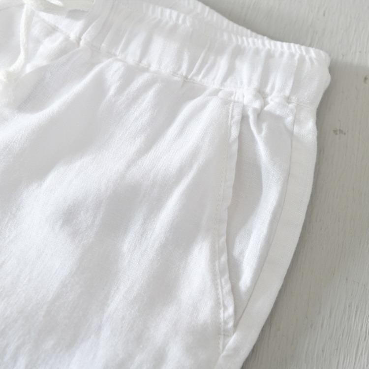 亜麻パンツ リネンパンツ １００％亜麻 涼しい テーパードパンツ イージーパンツ 紐パン 夏服 夏物 メンズ | ブランド登録なし | 16