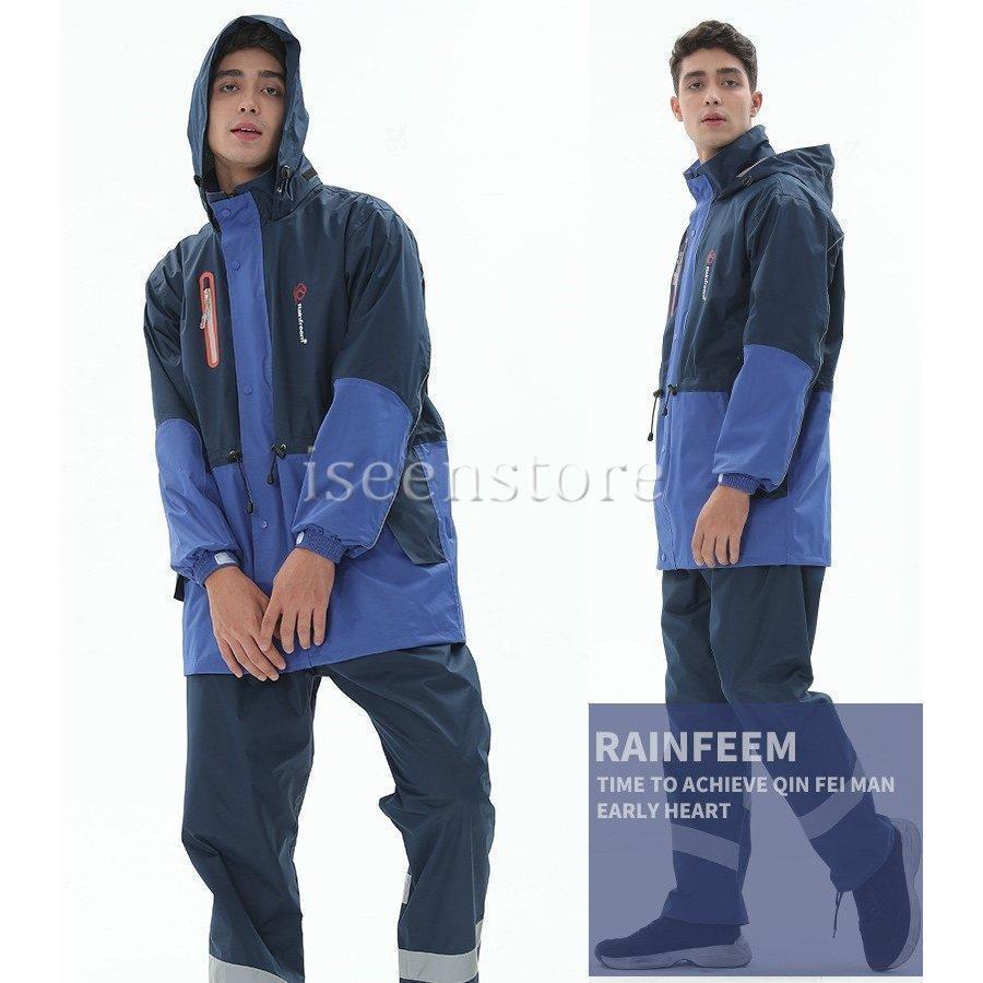レインウェア メンズ 上下セット 迷彩柄 カッパ 雨合羽 雨具 バイク 自転車 レインスーツ 通勤 防水 登山 釣り レインウエア 軽量 アウトドア | ブランド登録なし | 05