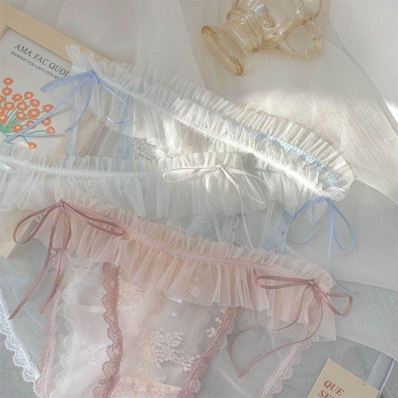 ふんどしショーツ ショーツ 下着 インナー レディース 女性 単品 ふんどし型 パンツ パンティ 通気性 透け感 シースルー レース リボン 綺麗 | ブランド登録なし | 08