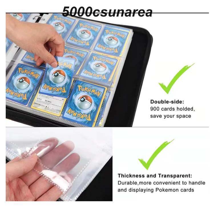 9ポケット トレーディングカード 大容量 バインダー カードファイル 4ポケット カードファイル 大容量 トレーディングカード入れ PUレザー 防水 | ブランド登録なし | 16