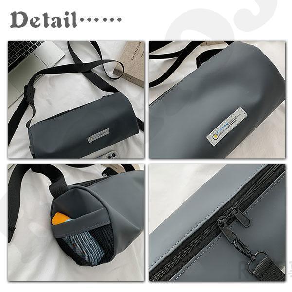 ドラムバッグ 防水 ショルダーバッグ PU レディース 無地 メンズ ミニ ロールバッグ 小さめ 斜めがけ スマホショルダー 可愛い カジュアル | ブランド登録なし | 19