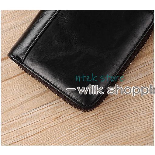 財布 メンズ 二つ折り ミニ財布 お札折らない レザー ファスナー 小銭入れあり 薄い 大容量 RFID スキミング 防止 カードケース 革 | ブランド登録なし | 09