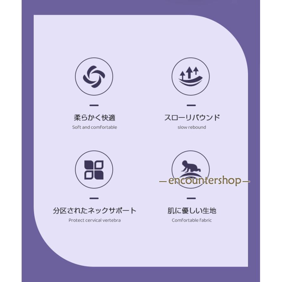 枕 まくら 低反発枕 横向き寝用枕 肩こり 首こり ストレートネック ピロー 安眠枕 快眠枕 低反発まくら 横向き寝 いびき防止 健康枕 頚椎安定 | ブランド登録なし | 02