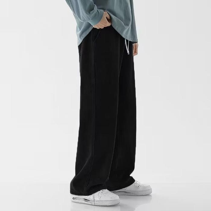 デニムパンツ ジーンズ メンズ ワイド　デニム ゆったり ストレート カジュアル ワイドレッグ パンツ ズボン メンズ ロングパンツ | ブランド登録なし | 05