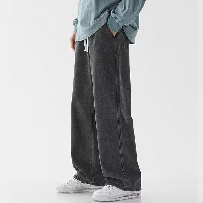 デニムパンツ ジーンズ メンズ ワイド　デニム ゆったり ストレート カジュアル ワイドレッグ パンツ ズボン メンズ ロングパンツ | ブランド登録なし | 08